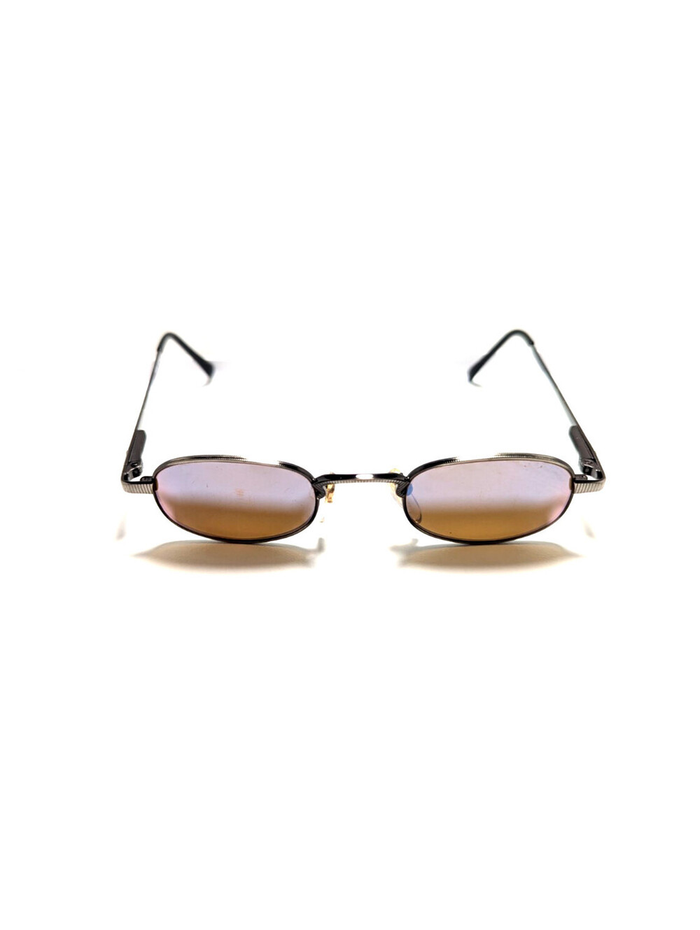 Revo 1107/011 Men's Silver Oval Brown Lens Sunglasses UV Protection